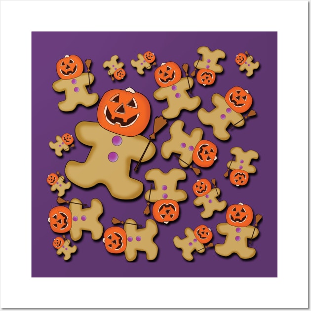 Sam the Gingerbread Cookie - Halloween Wall Art by Fun Funky Designs